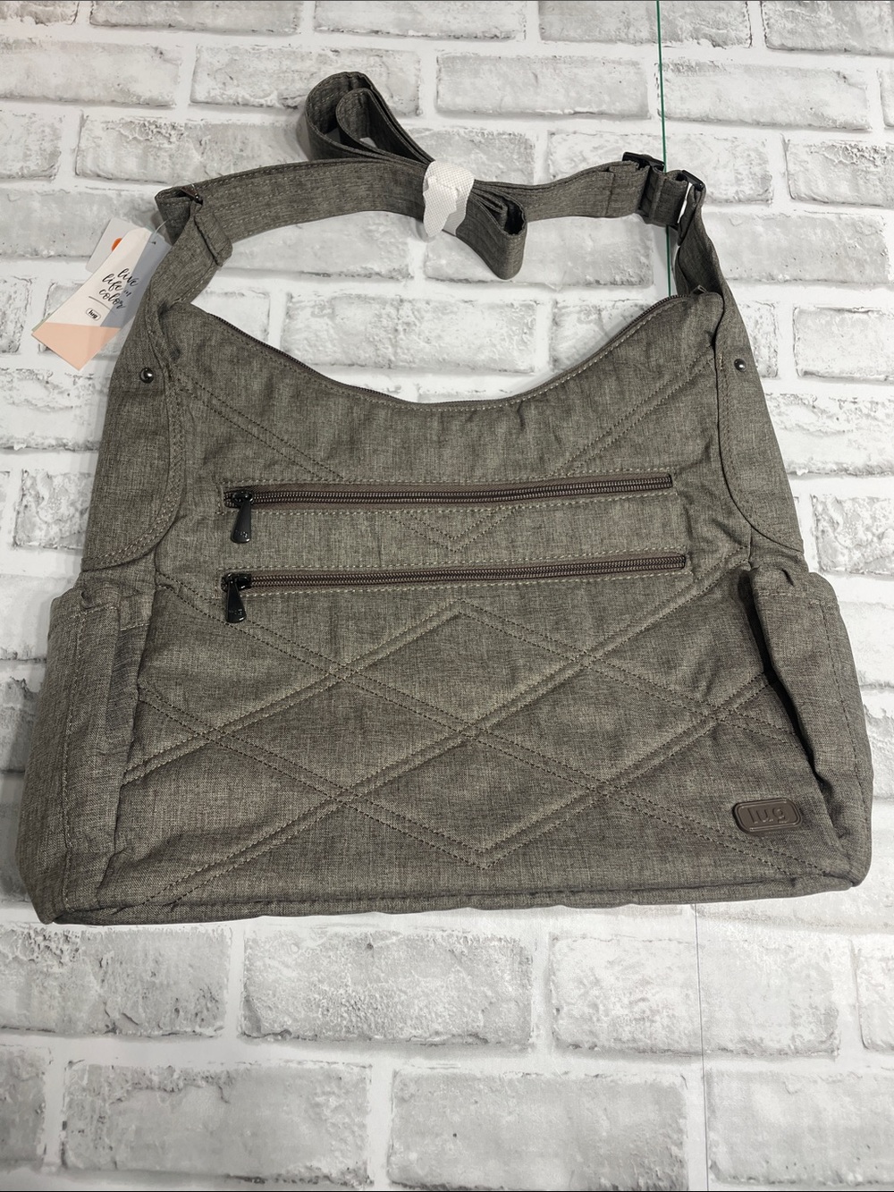 Lug Cable Car Heather walnut color Crossbody Bag /Satchel RFID and NWT